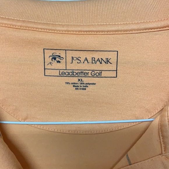 Jos A Bank Ledbetter Golf Shirt XL 70% cotton 30% polyester - Picture 2 of 3